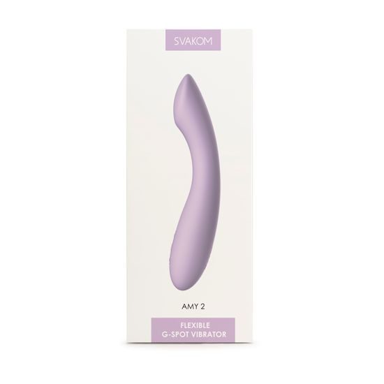 Svakom Amy 2 Vibrator pentru Punctul G și Clitoris Mov Deschis