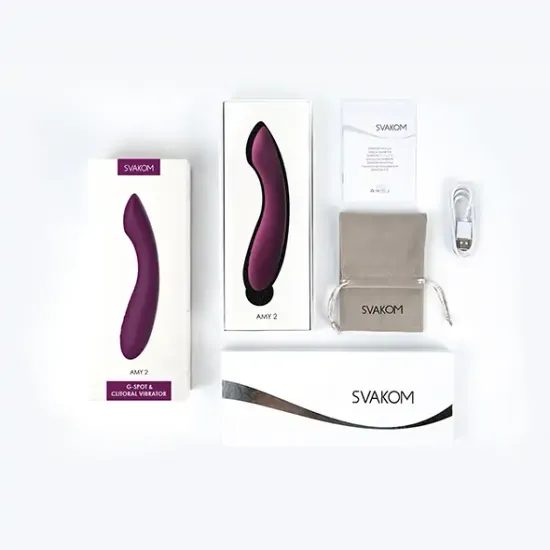 Svakom Amy 2 Vibrator pentru Punctul G și Clitoris Violet