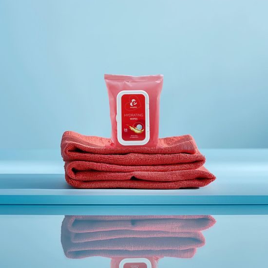 Șervețele hidratante EasyGlide cu lubrifiant și uleiuri