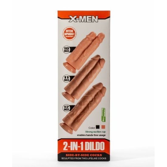 X-Men 11" 2-în-1 Dildo Flesh