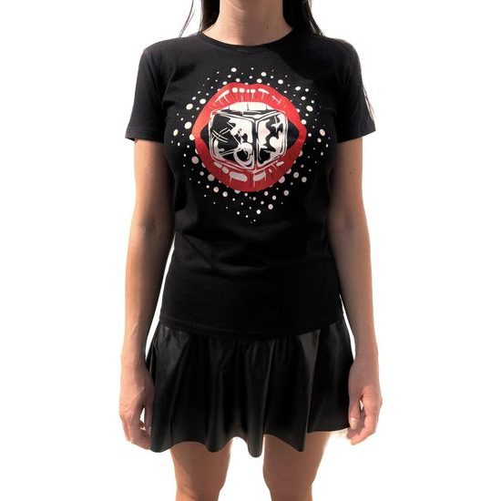 Tricou damă model buze târg erotic