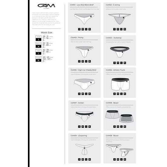 BL4CK de la C4M Dungeon Jockstrap Negru