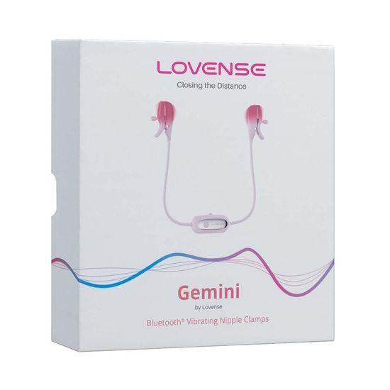 Lovense Gemini Cleme Vibratoare pentru Sfârcuri Controlate prin Aplicație