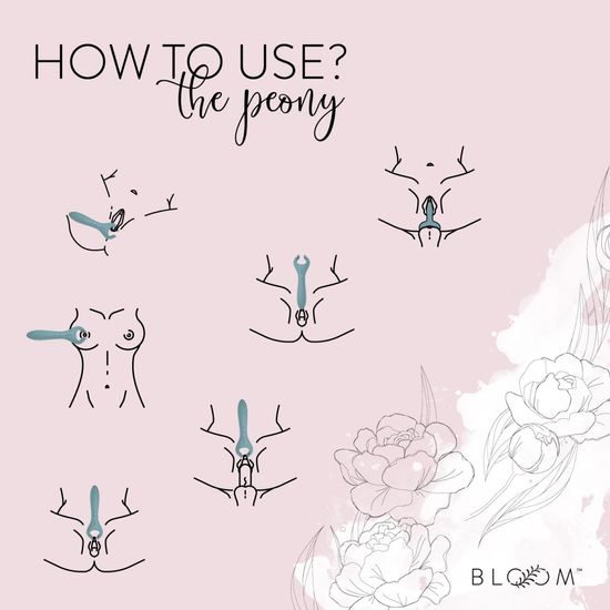 Bloom Vibratorul pentru Cupluri Peony Verde