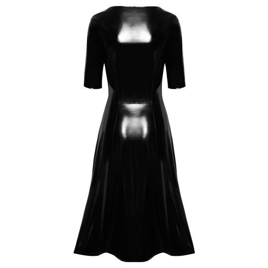 Rochie Mantou din Vinil Black Level