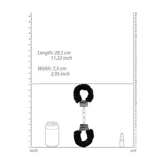 Ouch! Cătușe pentru Începători Furry Negru