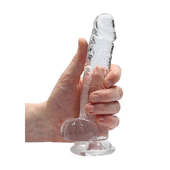 Dildo RealRock Realistic cu Testicule 17 cm