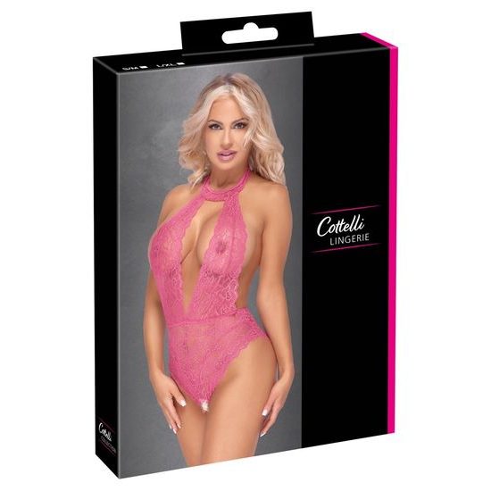 Cottelli Crotchless Lace Body 2643537 Pink