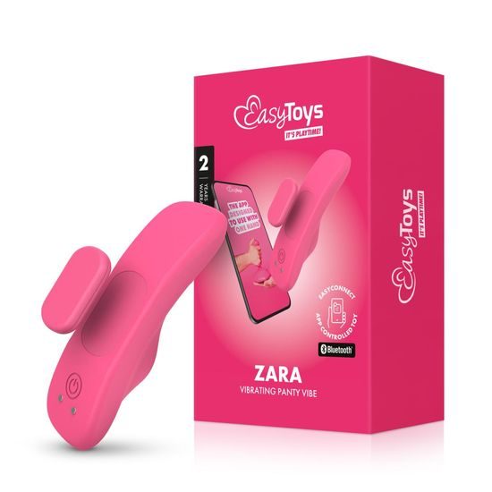 EasyConnect Chiloți Vibrator Zara Controlat prin Aplicație Roz