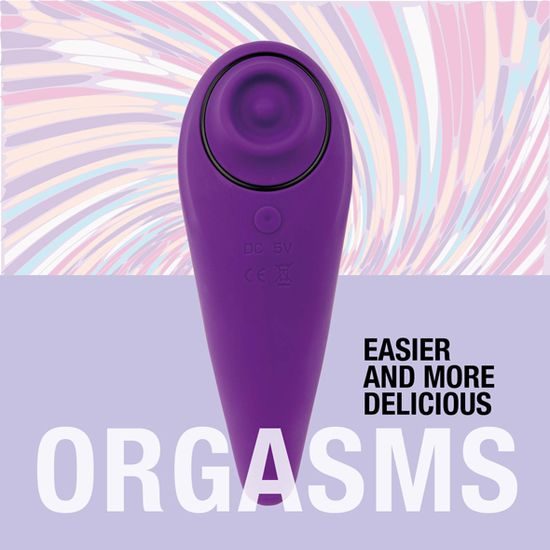 FeelzToys FemmeGasm Vibrator cu Tapping & Gâdilare Mov