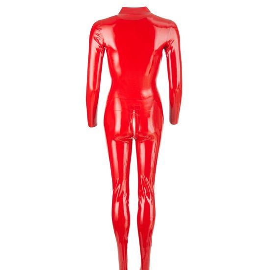 Latex Catsuit Red