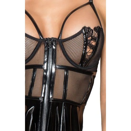 Rochie Mini din Vinil S negru