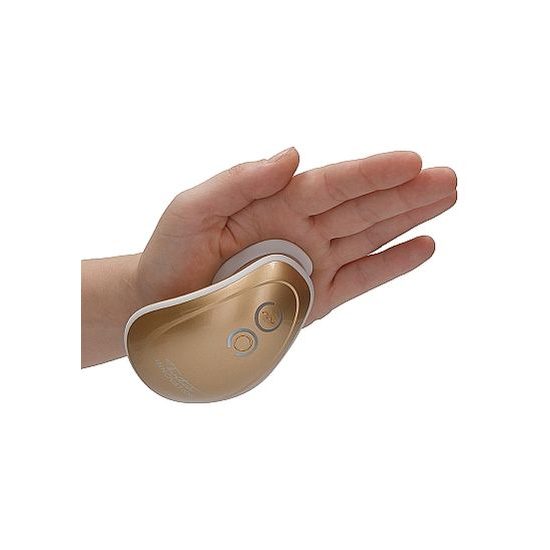Shots Innovation Twitch Hands-Free Suction &amp; Vibration Toy Gold