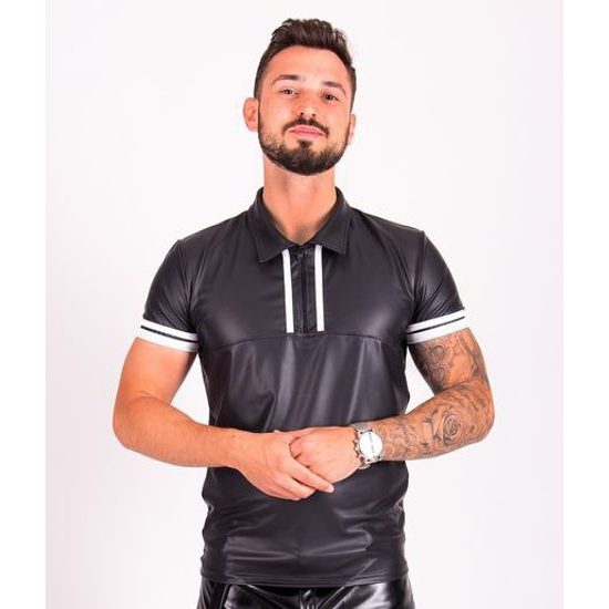 Polo de lux pentru bărbați Rebellion Francesco White