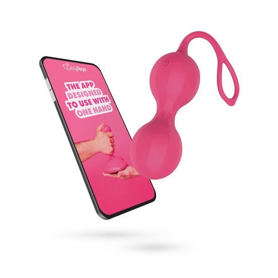 Bile Kegel Vibratoare EasyConnect Stella Controlate prin Aplicație Roz