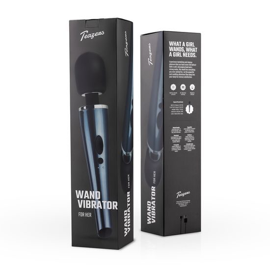 Teazers Vibrator Wand Black Lightning