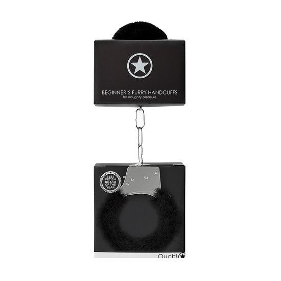 Ouch! Cătușe pentru Începători Furry Negru
