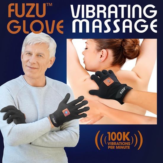 Fuzu Vibrating Massage Glove - Right Hand