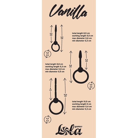 Set de sonde de masaj uretral Vanilla Spin