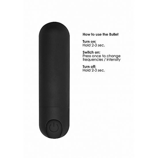 Shots Be Good Tonight 10 Viteze Bullet Reîncărcabil Negru