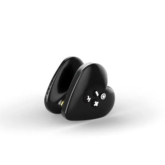 Mystim Hearts Desire eStim Lay-On Vibrator Negru