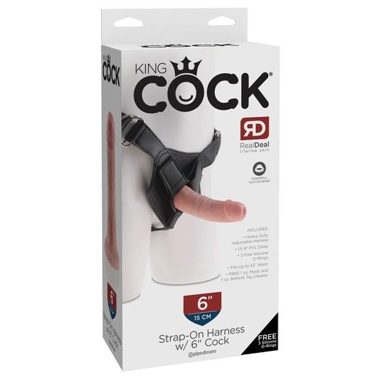 Ham King Cock cu Strap-On 6"
