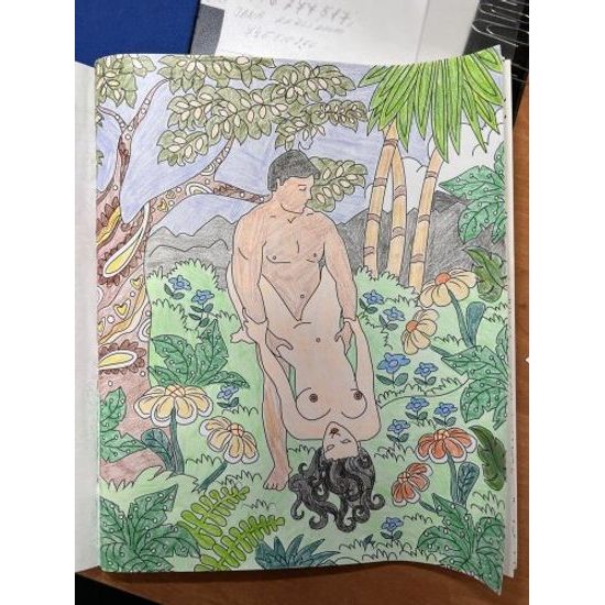 Carte de colorat pentru adulți – Kamasutra de colorat