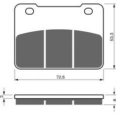 Brzdové destičky GOLDFREN 331 S33 STREET FRONT