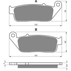 Brzdové destičky GOLDFREN 014 S3