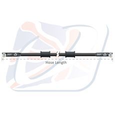 Brzdová hadice Venhill POWERHOSEPLUS 3H1025-SB 1025mm Pevně modrá