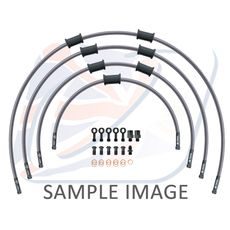 STANDARD Hadice přední brzdy sada Venhill POWERHOSEPLUS BMW-8012FB-CL (4 hadice v sadě) Průhledné hadice, černé koncovky