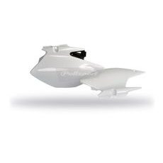 Boční číslové tabulky POLISPORT 8604300001 (pár) černá/bílá