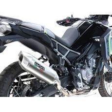 Koncovka výfuku Slip-on GPR FURORE-X ACCIAIO INOX CF.17.FUXIO Broušená nerezová ocel zahrnuje spojovací svod a odnímatelný dB killer