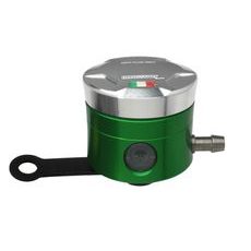 Nádobka na brzdovou kapalinu ACCOSSATO CNC-worked vč. rovného držáku stříbrná