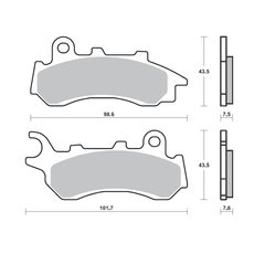 Brzdové destičky BREMBO 07118XS