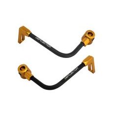 Chrániče páček ACCOSSATO s černou hadicí a kloubem right + left, aluminium