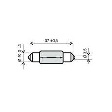 Přední světlo RMS 246510161 T11x39 12V 10W