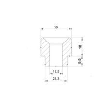 Adaptér na zpětné zrcátko PUIG ADAPTER REAR MIRROR HI-TECH IV BMW F800R 09'-15' 9587N černý na konec řídítek
