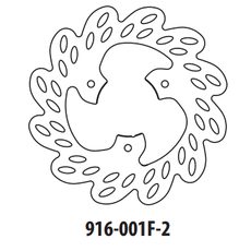 Brzdový kotouč GOLDFREN 916-001F-2 přední 190 mm