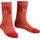 Ponožky iXS SOCKS 2.0 473-510-4014 tmavě červené S