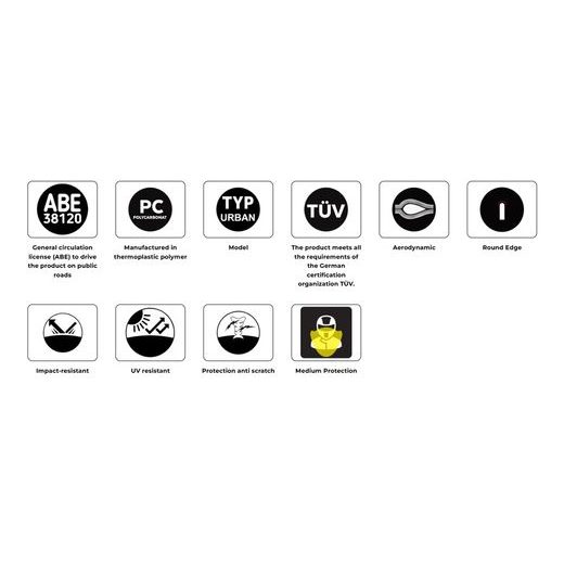 Plexi štít PUIG URBAN 22452H kouřová