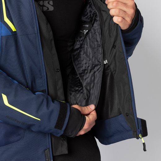 Bunda iXS LENNOX-ST+ X56054 modro-světle modro-neonově žlutá 3XL