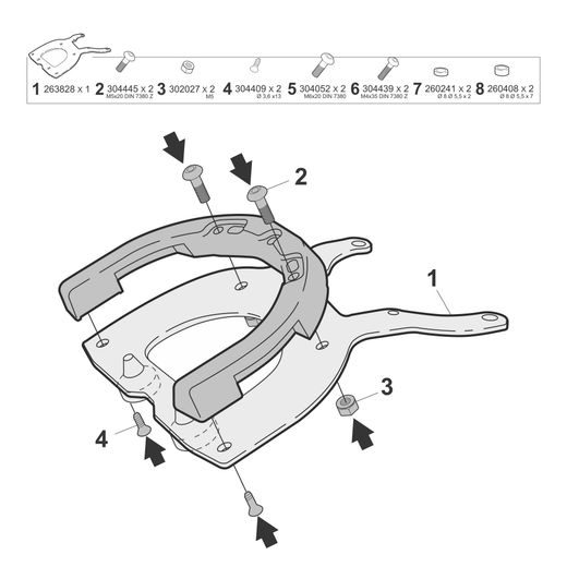 Montážní sada Click System SHAD H012CS