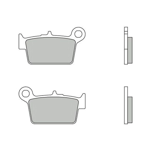 Brzdové destičky BREMBO 07GR05CC CC ROAD