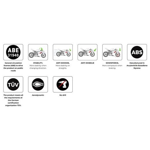 Přední spoilery PUIG DOWNFORCE 22446N černý