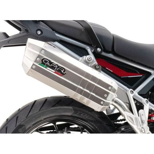 Koncovka výfuku Slip-on GPR HYPER SONIC INOX E5.Y.232.1.HYSOIN Broušená nerezová ocel zahrnuje spojovací svod a odnímatelný dB killer