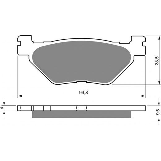 Brzdové destičky GOLDFREN 165 AD STREET