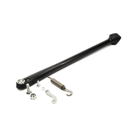 Heavy duty boční stojan EXED EP-HVY-KS-P3-SBK+ stříbrno - černý s doplňky