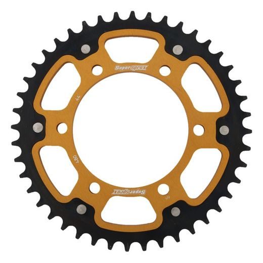 Řetězová sada EK - zlatý řetěz 525 ZVX, X-kroužek, kolečko JT pogumované, rozeta SUPERSPROX STEALTH pro SUZUKI GSX-S 1000 2015-2021
