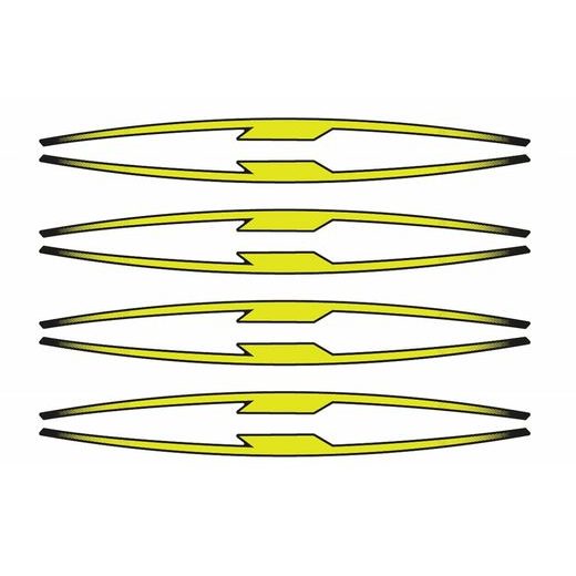 Linka na ráfek PUIG 21833G žlutá linky na ráfek - sada 8ks